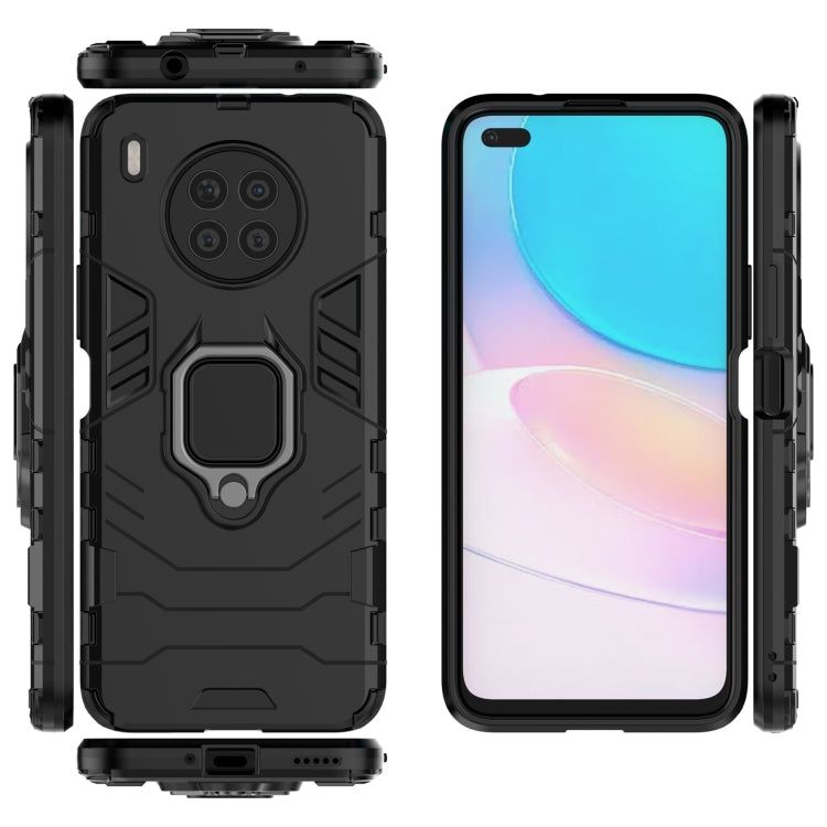 For Huawei nova 8i Foreign Version Shockproof PC + TPU Protective Case with Magnetic Ring Holder
