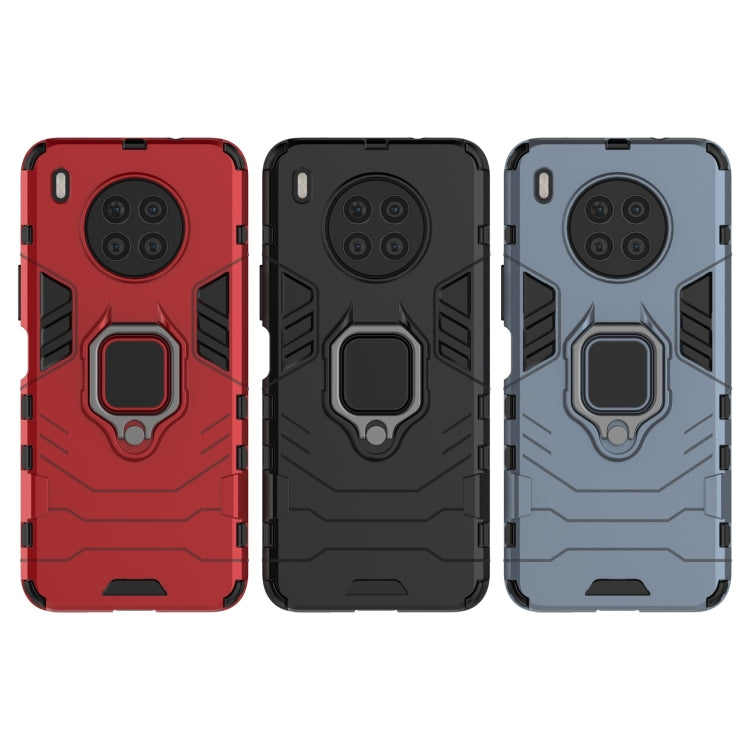 For Huawei nova 8i Foreign Version Shockproof PC + TPU Protective Case with Magnetic Ring Holder