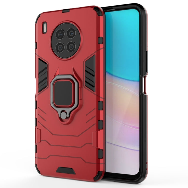 For Huawei nova 8i Foreign Version Shockproof PC + TPU Protective Case with Magnetic Ring Holder