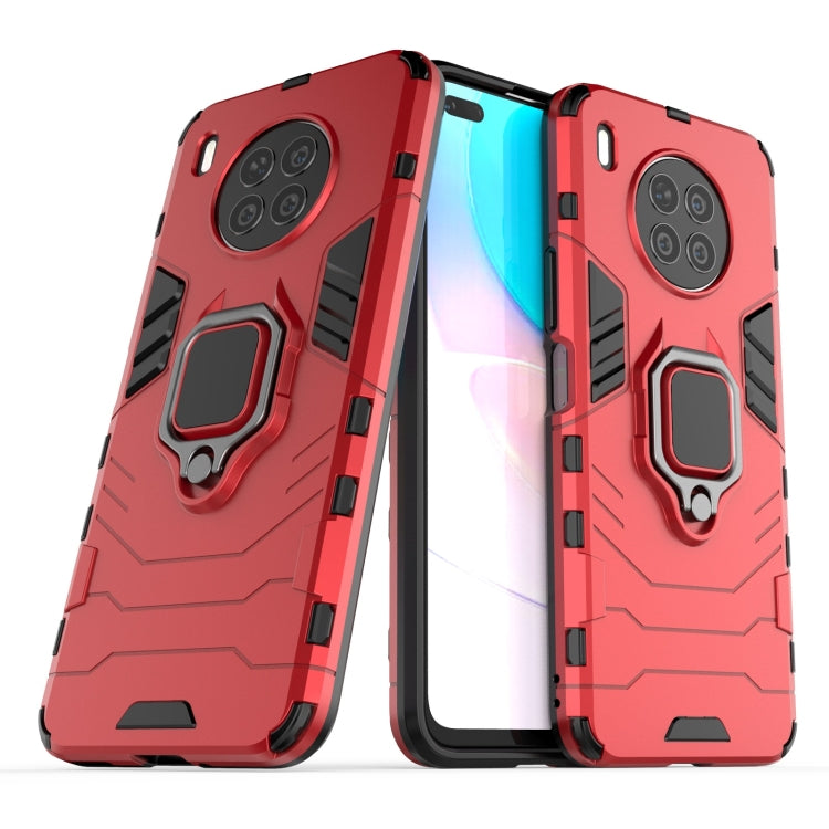 For Huawei nova 8i Foreign Version Shockproof PC + TPU Protective Case with Magnetic Ring Holder