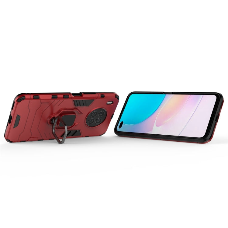 For Huawei nova 8i Foreign Version Shockproof PC + TPU Protective Case with Magnetic Ring Holder