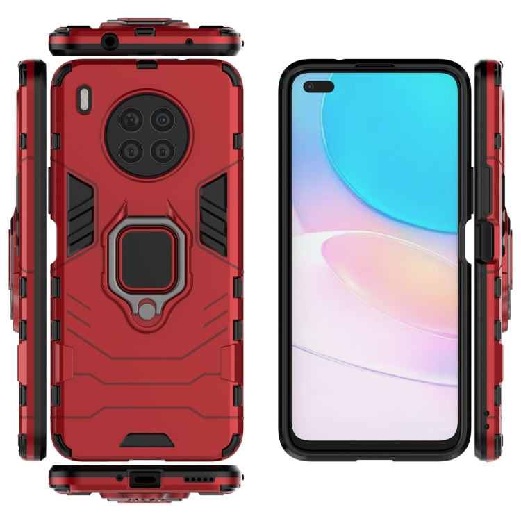 For Huawei nova 8i Foreign Version Shockproof PC + TPU Protective Case with Magnetic Ring Holder