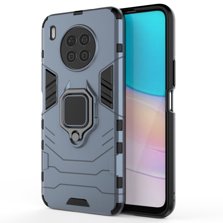 For Huawei nova 8i Foreign Version Shockproof PC + TPU Protective Case with Magnetic Ring Holder