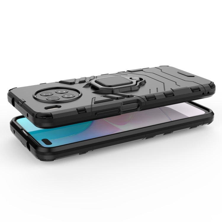 For Huawei nova 8i Foreign Version Shockproof PC + TPU Protective Case with Magnetic Ring Holder