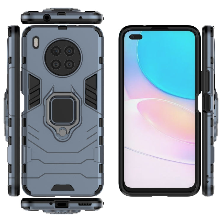 For Huawei nova 8i Foreign Version Shockproof PC + TPU Protective Case with Magnetic Ring Holder