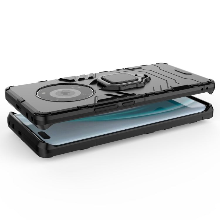 For Honor Magic3 Shockproof PC + TPU Protective Case with Magnetic Ring Holder