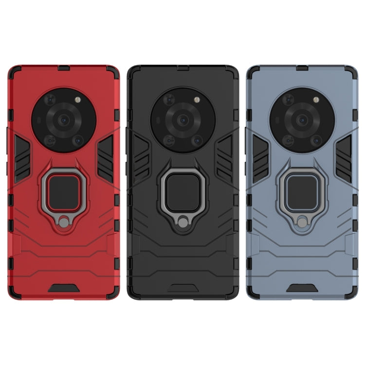 For Honor Magic3 Shockproof PC + TPU Protective Case with Magnetic Ring Holder