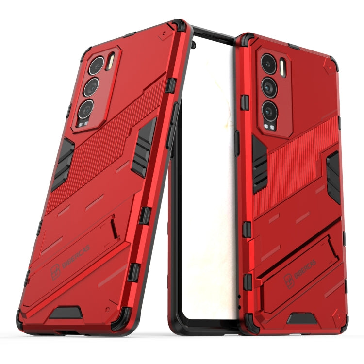 For OPPO Realme GT Explorer Master Punk Armor 2 in 1 PC + TPU Shockproof Case with Invisible Holder