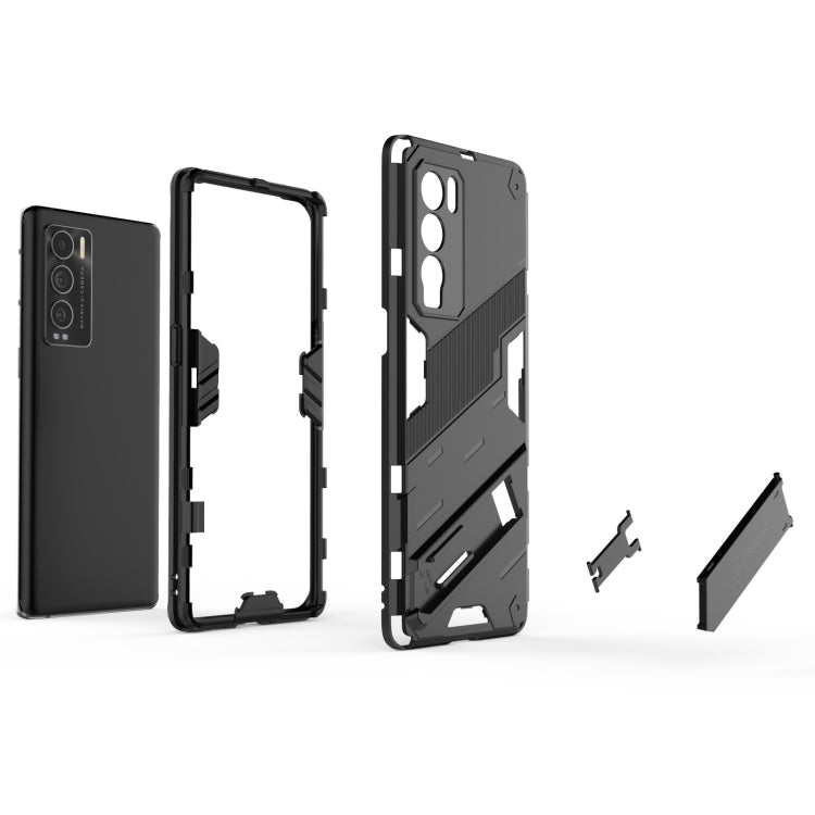 For OPPO Realme GT Explorer Master Punk Armor 2 in 1 PC + TPU Shockproof Case with Invisible Holder