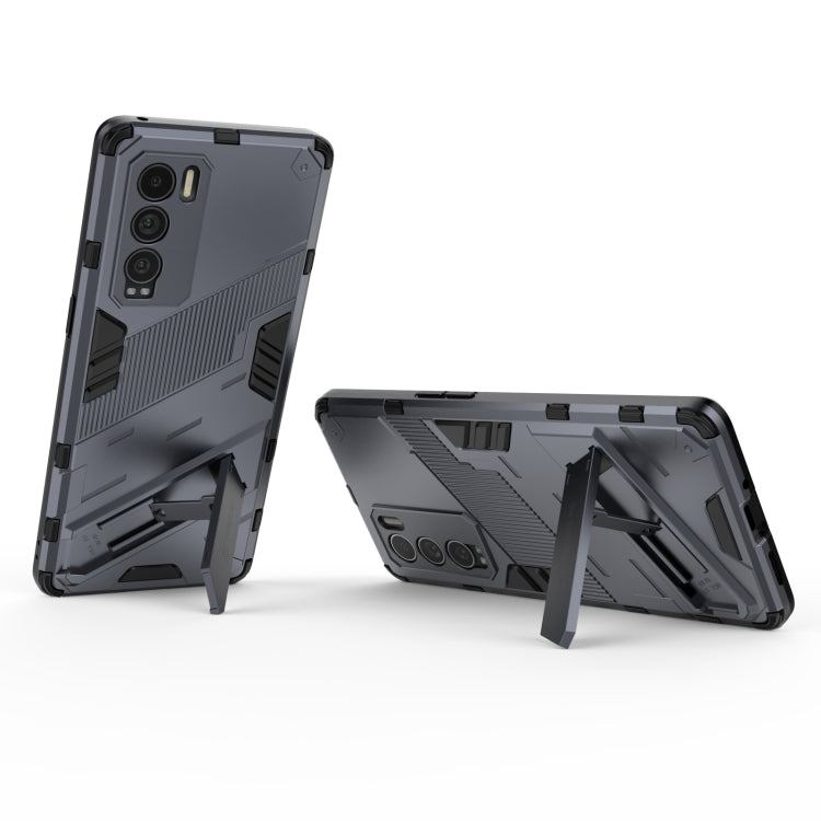 For OPPO Realme GT Explorer Master Punk Armor 2 in 1 PC + TPU Shockproof Case with Invisible Holder
