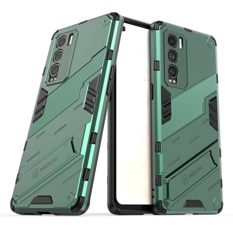 For OPPO Realme GT Explorer Master Punk Armor 2 in 1 PC + TPU Shockproof Case with Invisible Holder