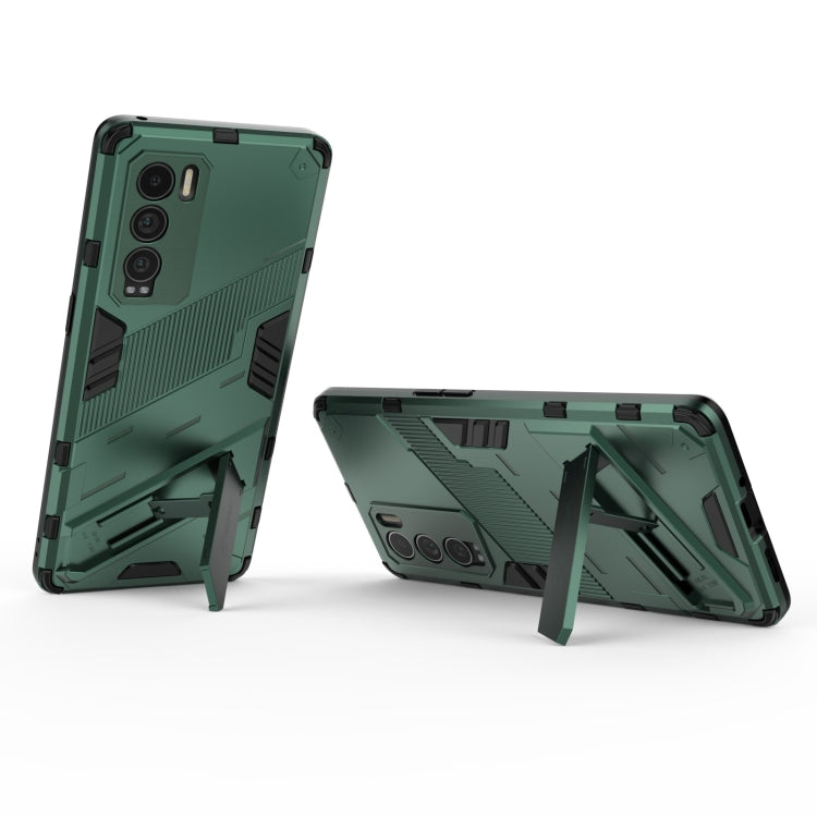 For OPPO Realme GT Explorer Master Punk Armor 2 in 1 PC + TPU Shockproof Case with Invisible Holder