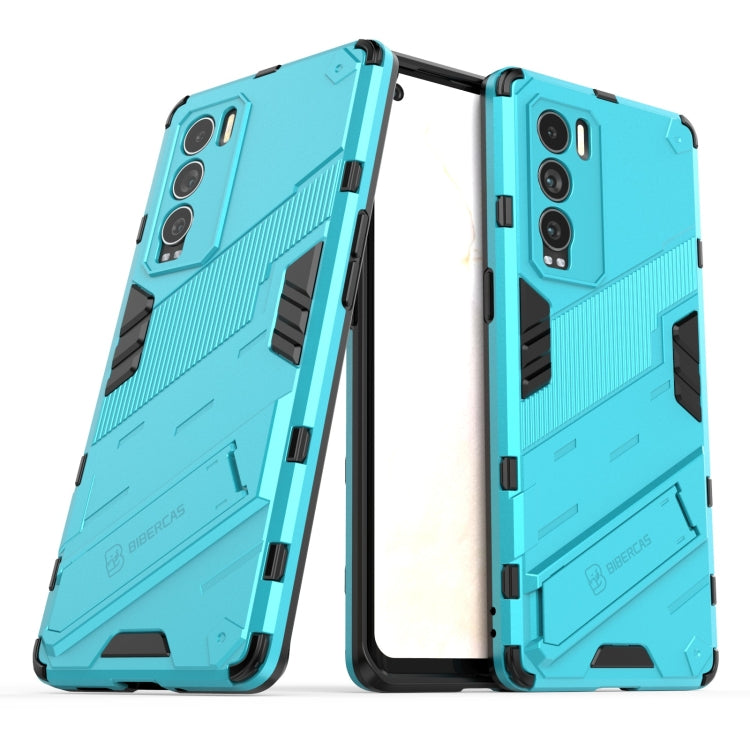 For OPPO Realme GT Explorer Master Punk Armor 2 in 1 PC + TPU Shockproof Case with Invisible Holder