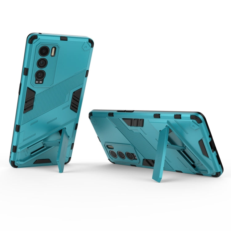 For OPPO Realme GT Explorer Master Punk Armor 2 in 1 PC + TPU Shockproof Case with Invisible Holder