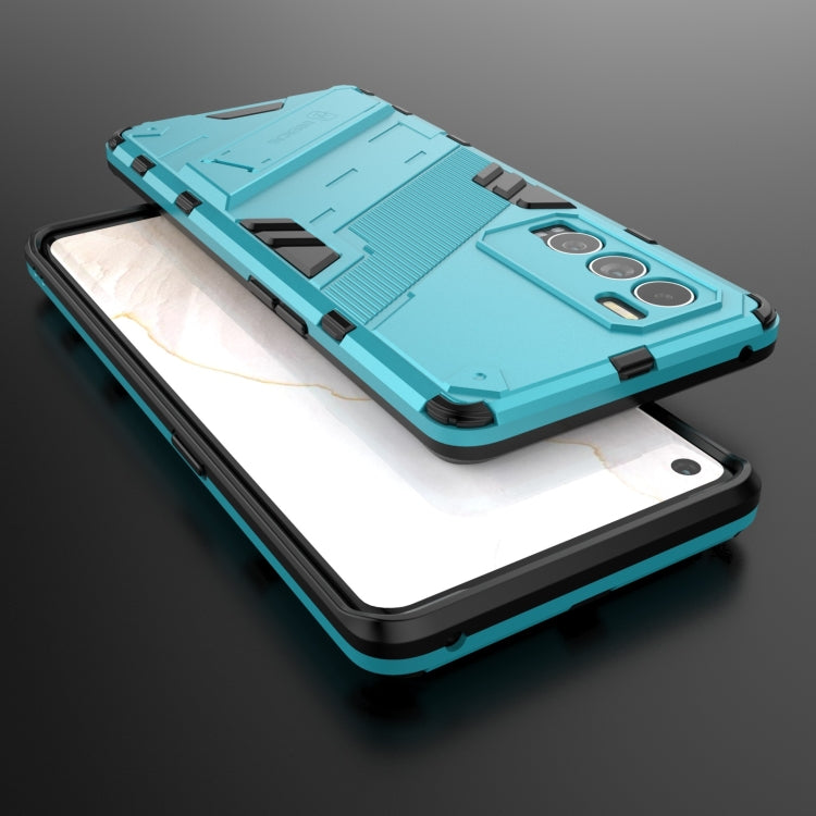 For OPPO Realme GT Explorer Master Punk Armor 2 in 1 PC + TPU Shockproof Case with Invisible Holder