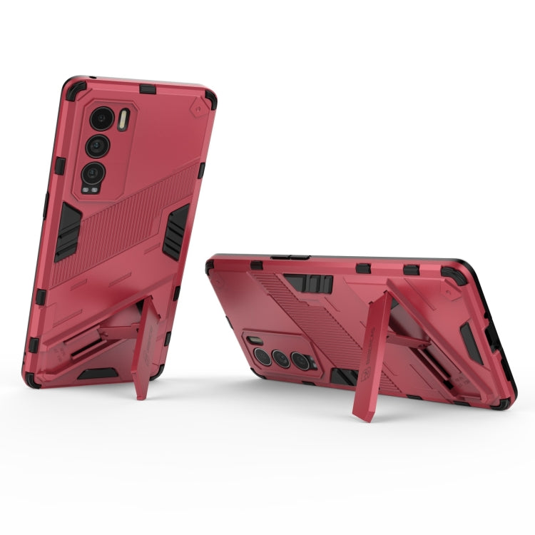 For OPPO Realme GT Explorer Master Punk Armor 2 in 1 PC + TPU Shockproof Case with Invisible Holder
