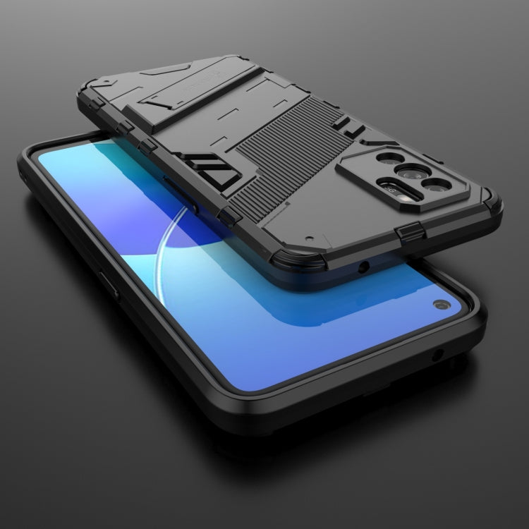 For OPPO Reno6 Z Punk Armor 2 in 1 PC + TPU Shockproof Case with Invisible Holder