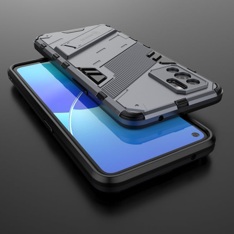 For OPPO Reno6 Z Punk Armor 2 in 1 PC + TPU Shockproof Case with Invisible Holder