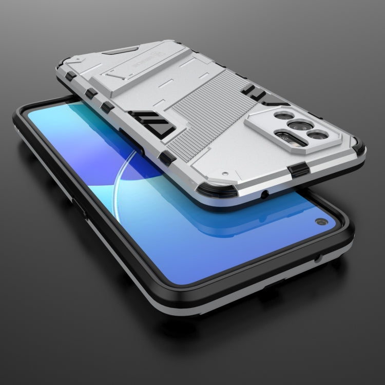 For OPPO Reno6 Z Punk Armor 2 in 1 PC + TPU Shockproof Case with Invisible Holder