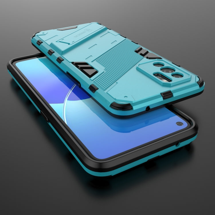 For OPPO Reno6 Z Punk Armor 2 in 1 PC + TPU Shockproof Case with Invisible Holder