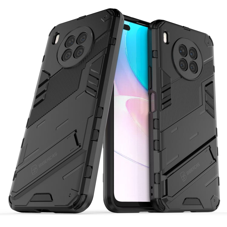 For Huawei nova 8i Foreign Version Punk Armor 2 in 1 PC + TPU Shockproof Case with Invisible Holder