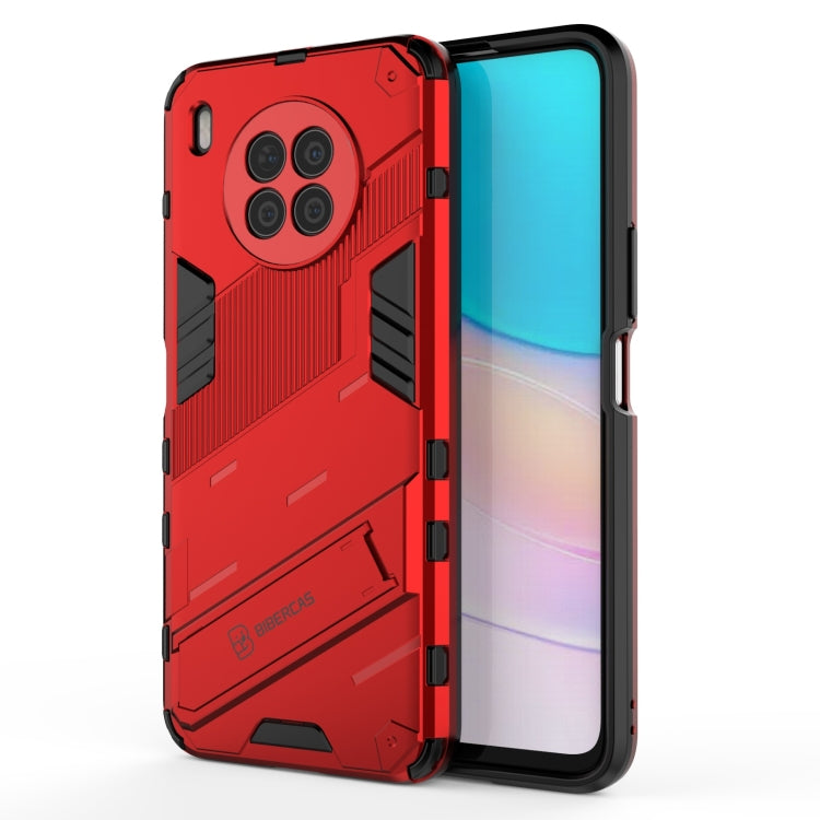 For Huawei nova 8i Foreign Version Punk Armor 2 in 1 PC + TPU Shockproof Case with Invisible Holder