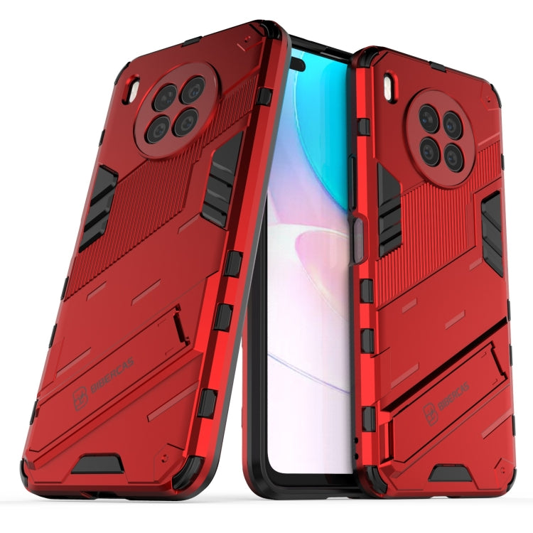 For Huawei nova 8i Foreign Version Punk Armor 2 in 1 PC + TPU Shockproof Case with Invisible Holder