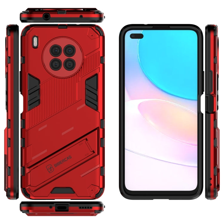 For Huawei nova 8i Foreign Version Punk Armor 2 in 1 PC + TPU Shockproof Case with Invisible Holder