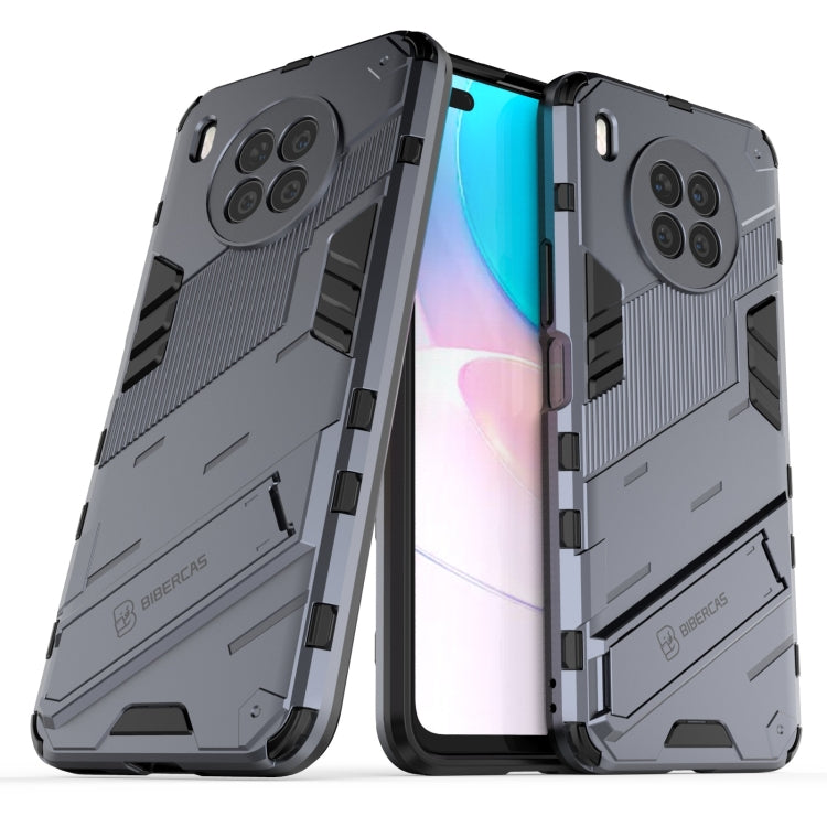For Huawei nova 8i Foreign Version Punk Armor 2 in 1 PC + TPU Shockproof Case with Invisible Holder