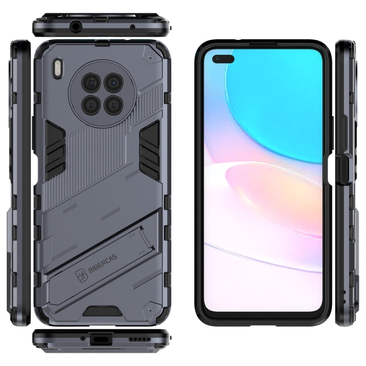 For Huawei nova 8i Foreign Version Punk Armor 2 in 1 PC + TPU Shockproof Case with Invisible Holder