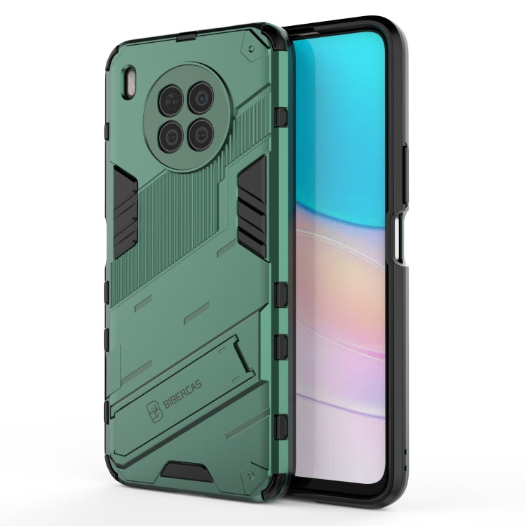 For Huawei nova 8i Foreign Version Punk Armor 2 in 1 PC + TPU Shockproof Case with Invisible Holder
