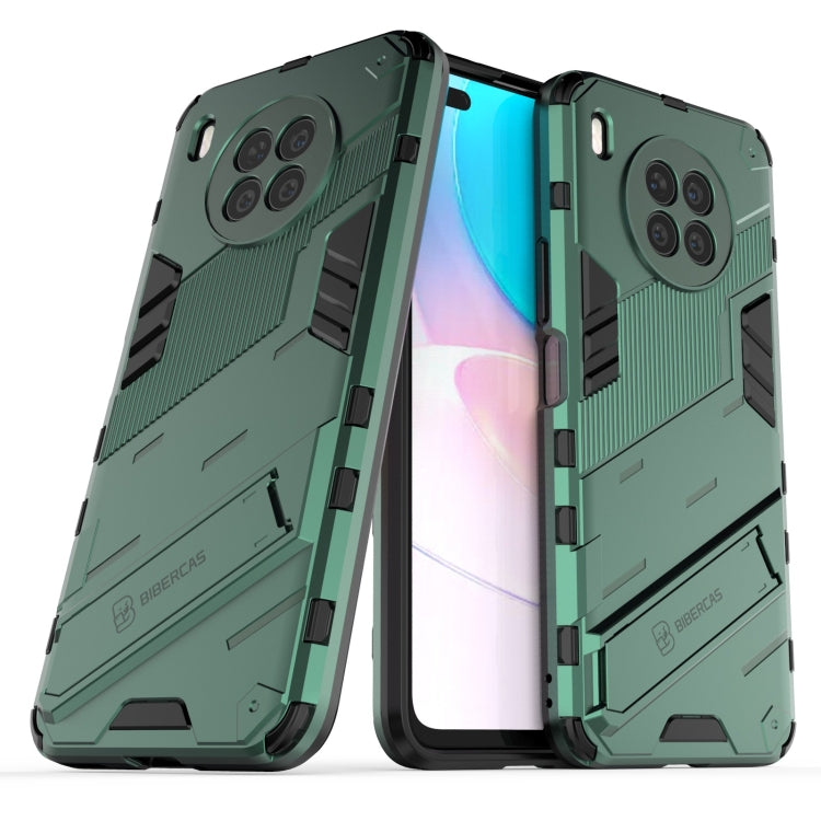 For Huawei nova 8i Foreign Version Punk Armor 2 in 1 PC + TPU Shockproof Case with Invisible Holder