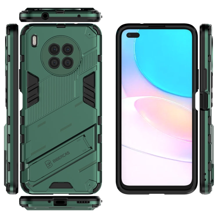 For Huawei nova 8i Foreign Version Punk Armor 2 in 1 PC + TPU Shockproof Case with Invisible Holder