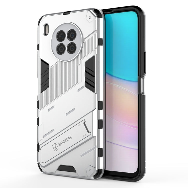 For Huawei nova 8i Foreign Version Punk Armor 2 in 1 PC + TPU Shockproof Case with Invisible Holder