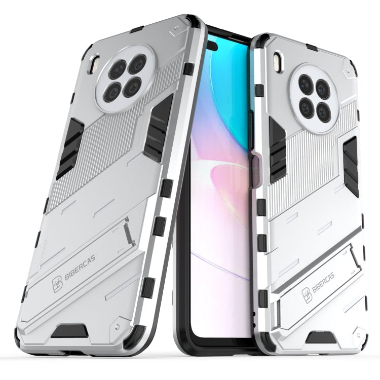 For Huawei nova 8i Foreign Version Punk Armor 2 in 1 PC + TPU Shockproof Case with Invisible Holder