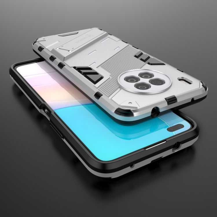 For Huawei nova 8i Foreign Version Punk Armor 2 in 1 PC + TPU Shockproof Case with Invisible Holder