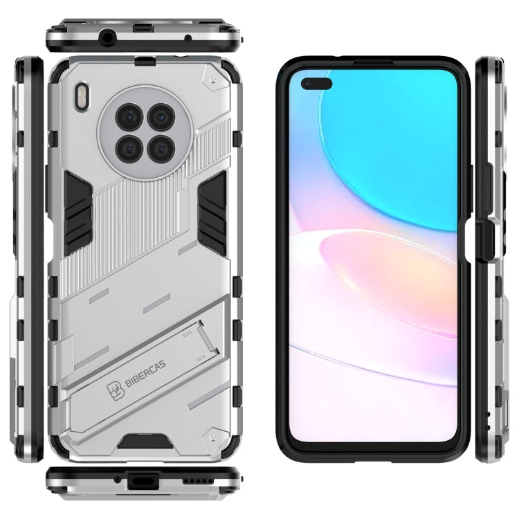 For Huawei nova 8i Foreign Version Punk Armor 2 in 1 PC + TPU Shockproof Case with Invisible Holder