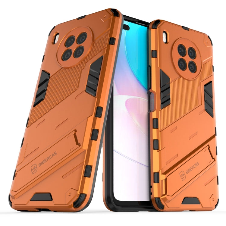 For Huawei nova 8i Foreign Version Punk Armor 2 in 1 PC + TPU Shockproof Case with Invisible Holder