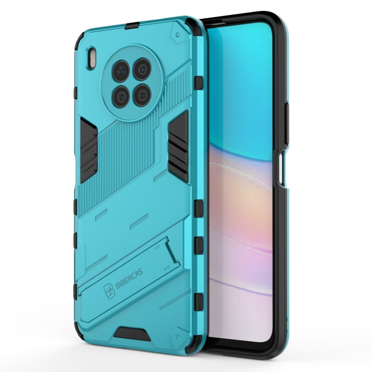 For Huawei nova 8i Foreign Version Punk Armor 2 in 1 PC + TPU Shockproof Case with Invisible Holder