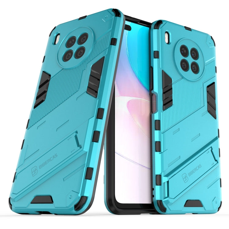 For Huawei nova 8i Foreign Version Punk Armor 2 in 1 PC + TPU Shockproof Case with Invisible Holder