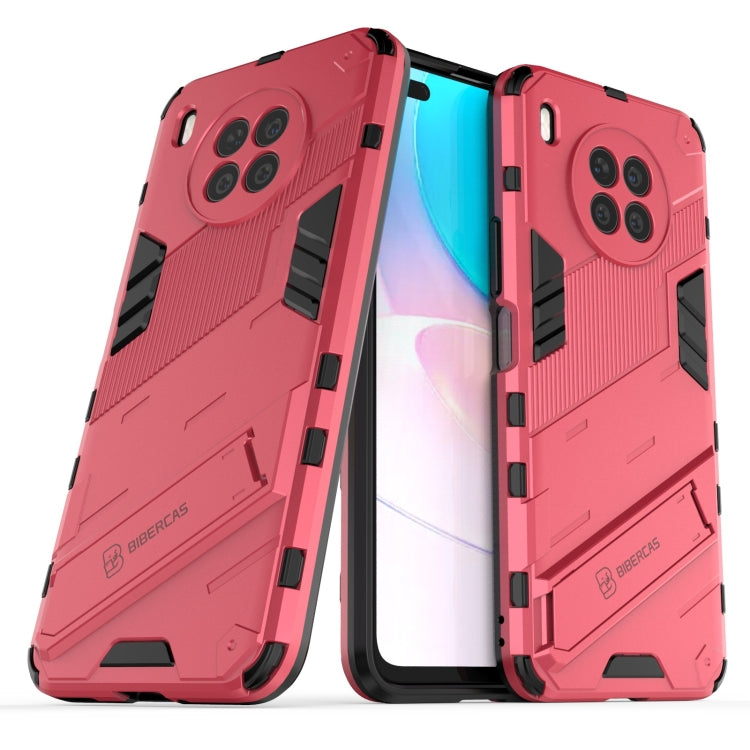For Huawei nova 8i Foreign Version Punk Armor 2 in 1 PC + TPU Shockproof Case with Invisible Holder