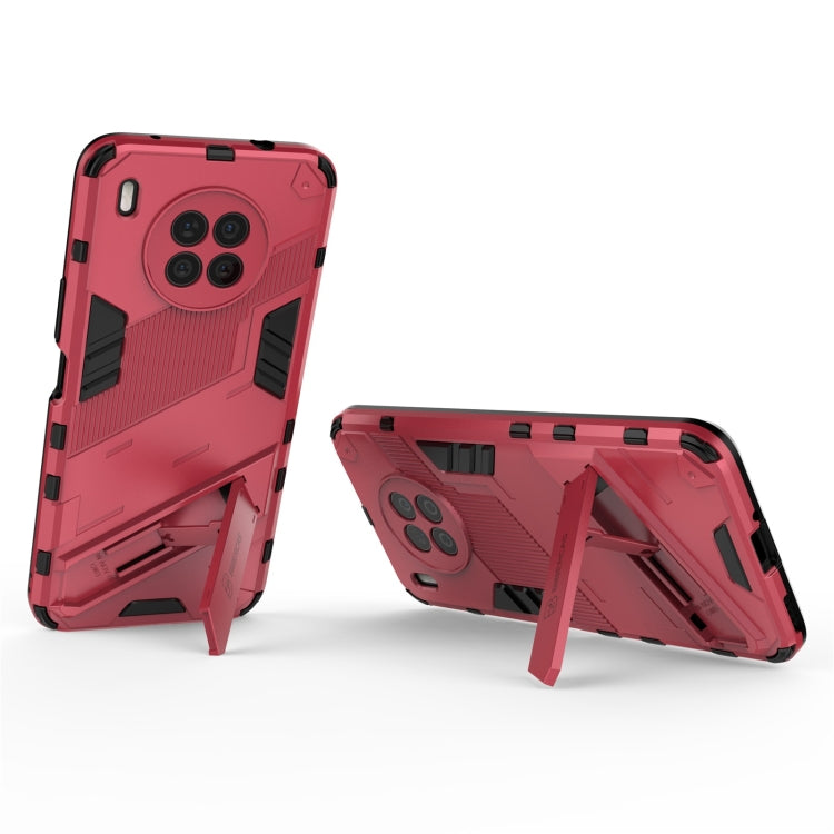 For Huawei nova 8i Foreign Version Punk Armor 2 in 1 PC + TPU Shockproof Case with Invisible Holder