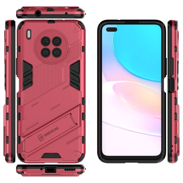 For Huawei nova 8i Foreign Version Punk Armor 2 in 1 PC + TPU Shockproof Case with Invisible Holder