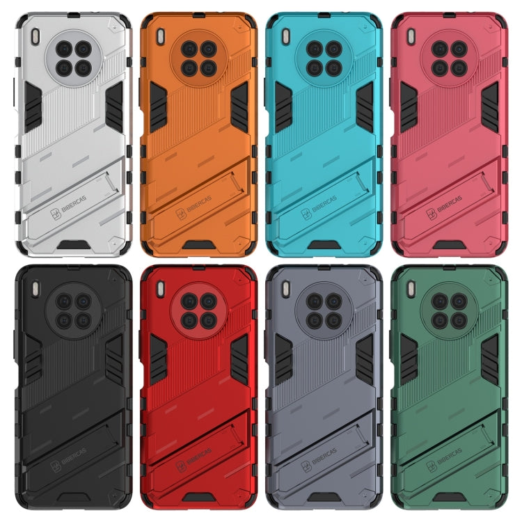 For Huawei nova 8i Foreign Version Punk Armor 2 in 1 PC + TPU Shockproof Case with Invisible Holder