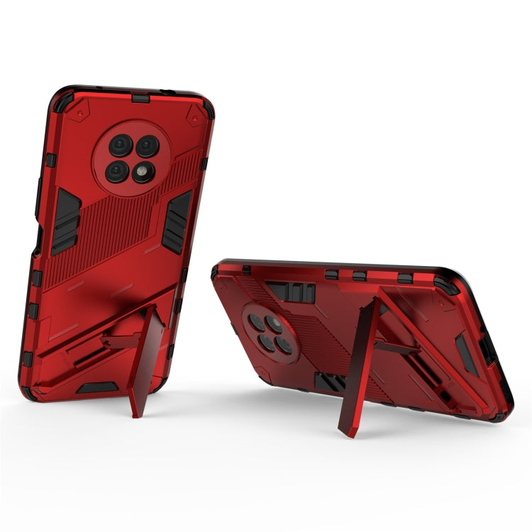 For Honor X20 Punk Armor 2 in 1 PC + TPU Shockproof Case with Invisible Holder