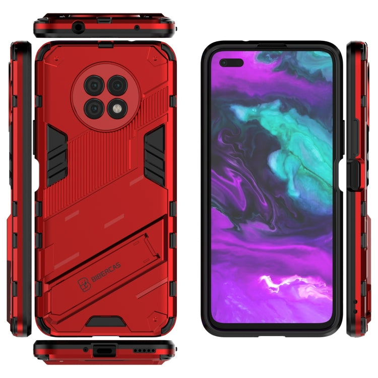 For Honor X20 Punk Armor 2 in 1 PC + TPU Shockproof Case with Invisible Holder