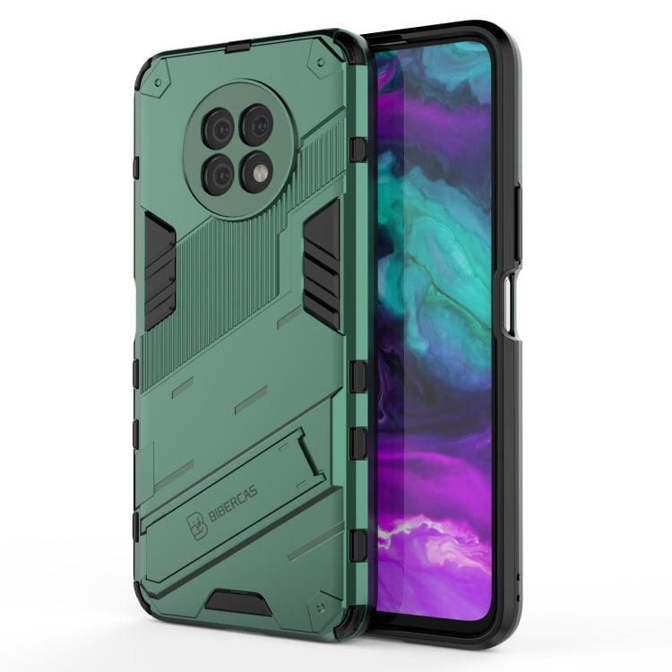 For Honor X20 Punk Armor 2 in 1 PC + TPU Shockproof Case with Invisible Holder