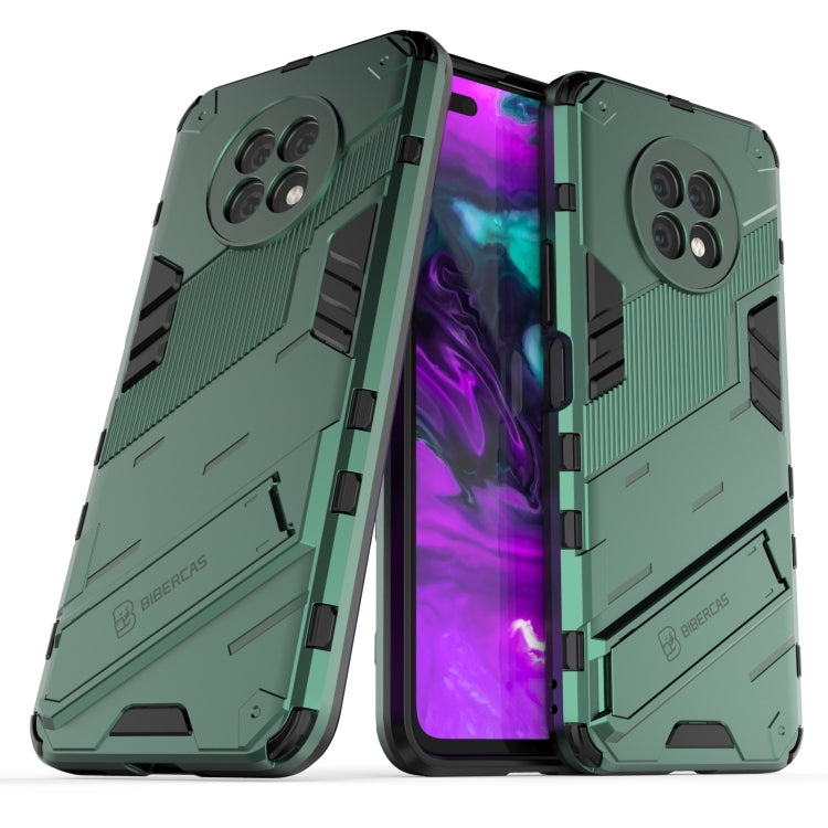 For Honor X20 Punk Armor 2 in 1 PC + TPU Shockproof Case with Invisible Holder