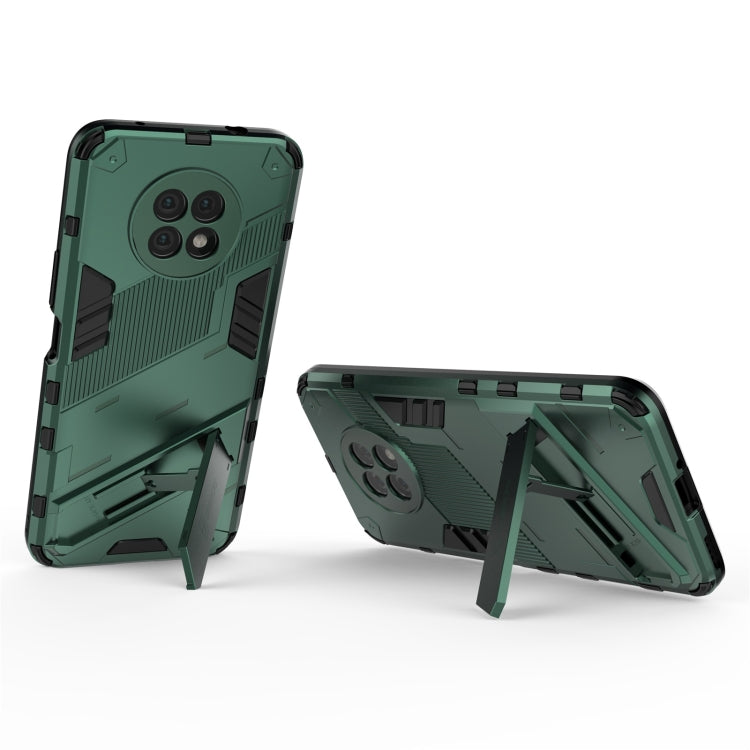 For Honor X20 Punk Armor 2 in 1 PC + TPU Shockproof Case with Invisible Holder