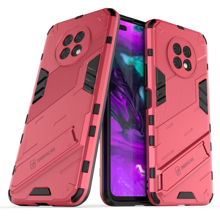 For Honor X20 Punk Armor 2 in 1 PC + TPU Shockproof Case with Invisible Holder